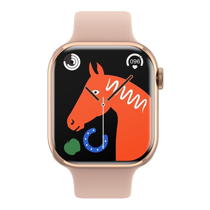 IW9 2.05 inch Square Screen Smart Watch Supports Bluetooth Calls/Blood Oxygen Monitoring(Rose Gold)