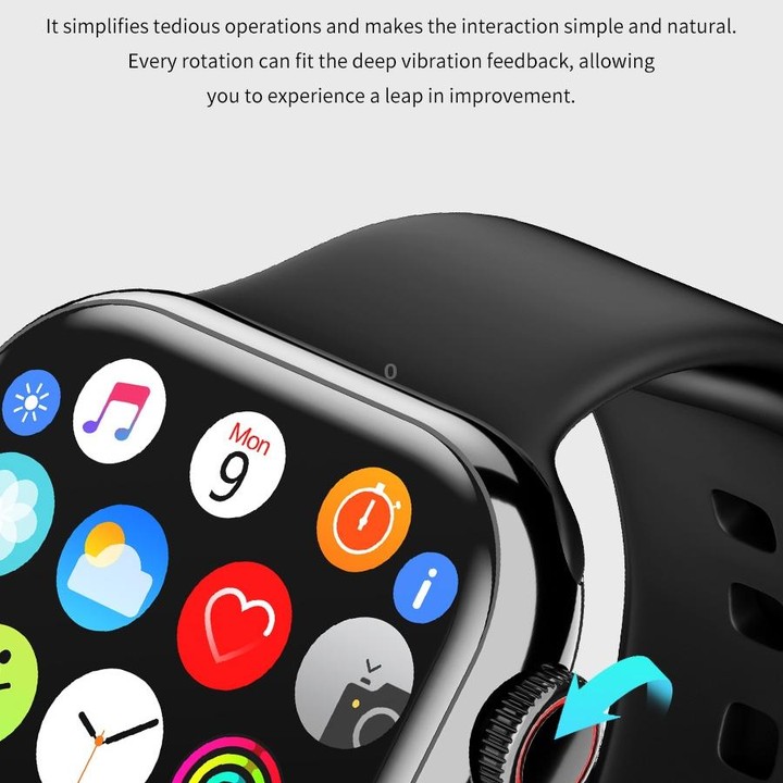 IW9 2.05 inch Square Screen Smart Watch Supports Bluetooth Calls/Blood Oxygen Monitoring(Rose Gold)