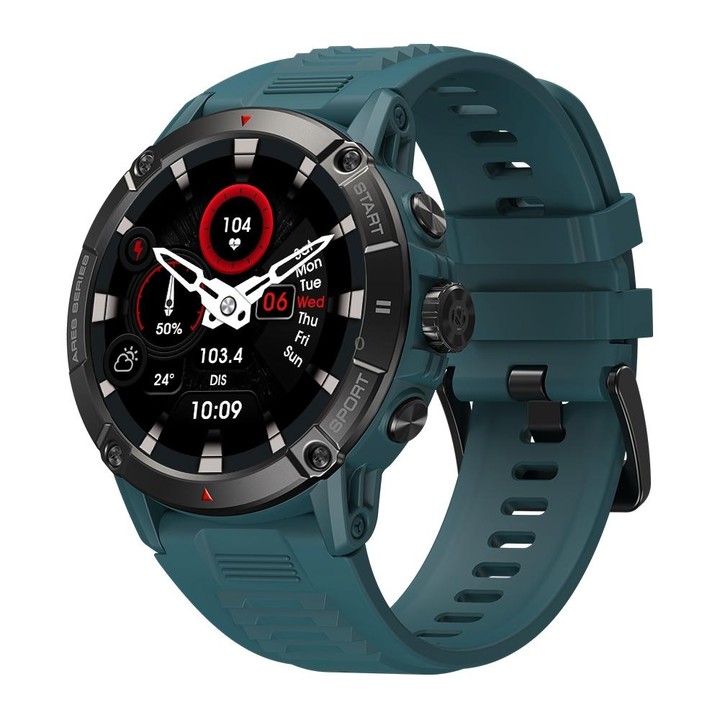 Zeblaze Ares 3 1.52 inch IPS Screen Smart Watch Supports Health Monitoring / Voice Calls(Steel Blue)