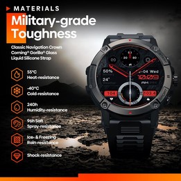 Zeblaze Ares 3 1.52 inch IPS Screen Smart Watch Supports Health Monitoring / Voice Calls(Wild Green)