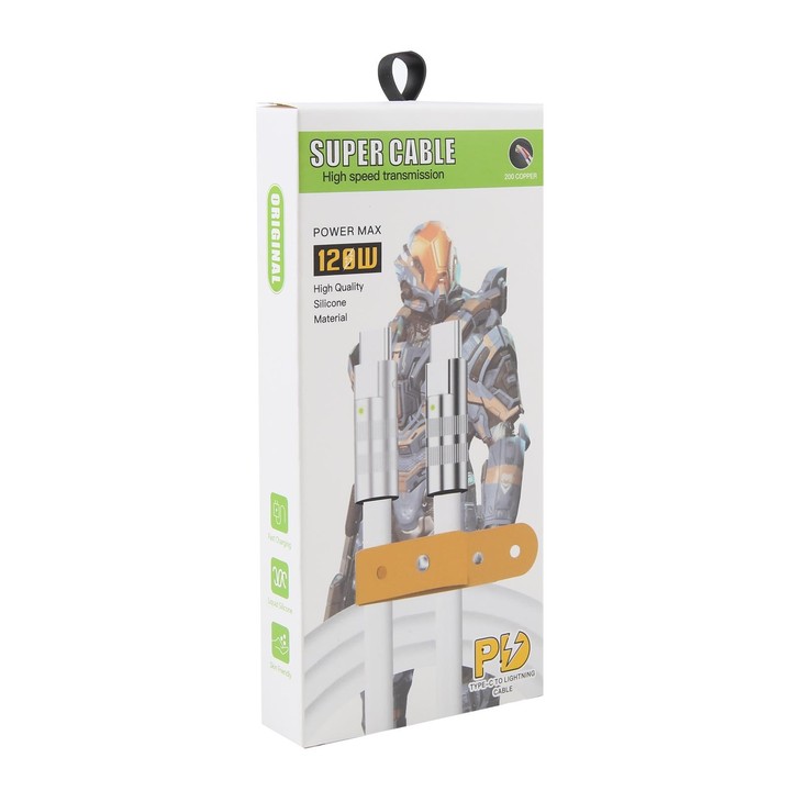 Mech Series 120W USB-C / Type-C to USB-C / Type-C Metal Plug Silicone Fast Charging Data Cable, Length: 1.2m(Orange)