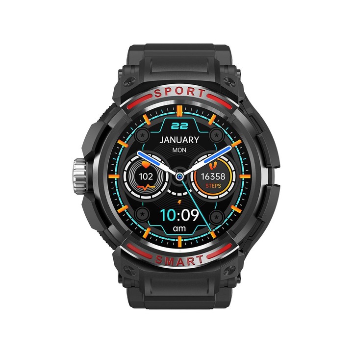 OVISEN T100 1.39 inch TFT Screen 2 in 1 Bluetooth Headset Smart Watch, Support Blood Oxygen Monitoring/Bluetooth Music(Black)