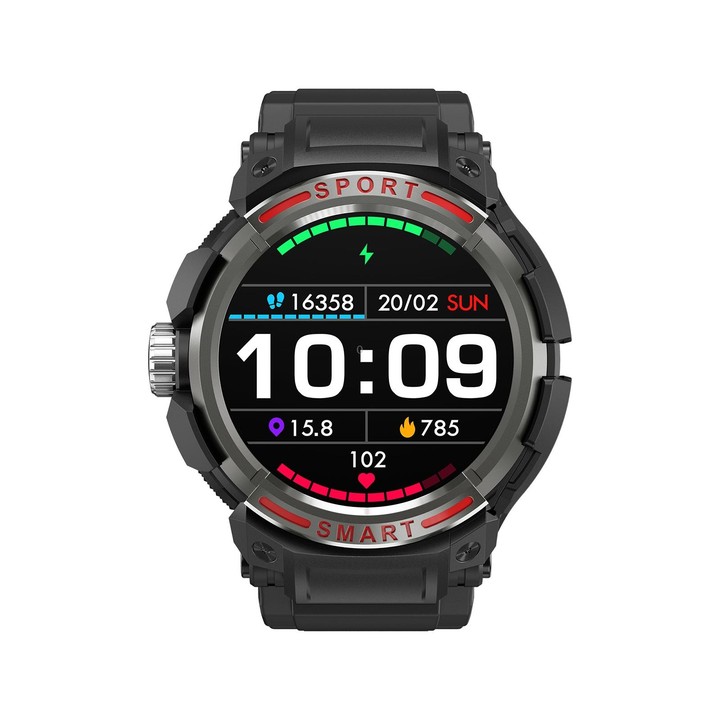 OVISEN T100 1.39 inch TFT Screen 2 in 1 Bluetooth Headset Smart Watch, Support Blood Oxygen Monitoring/Bluetooth Music(Grey)