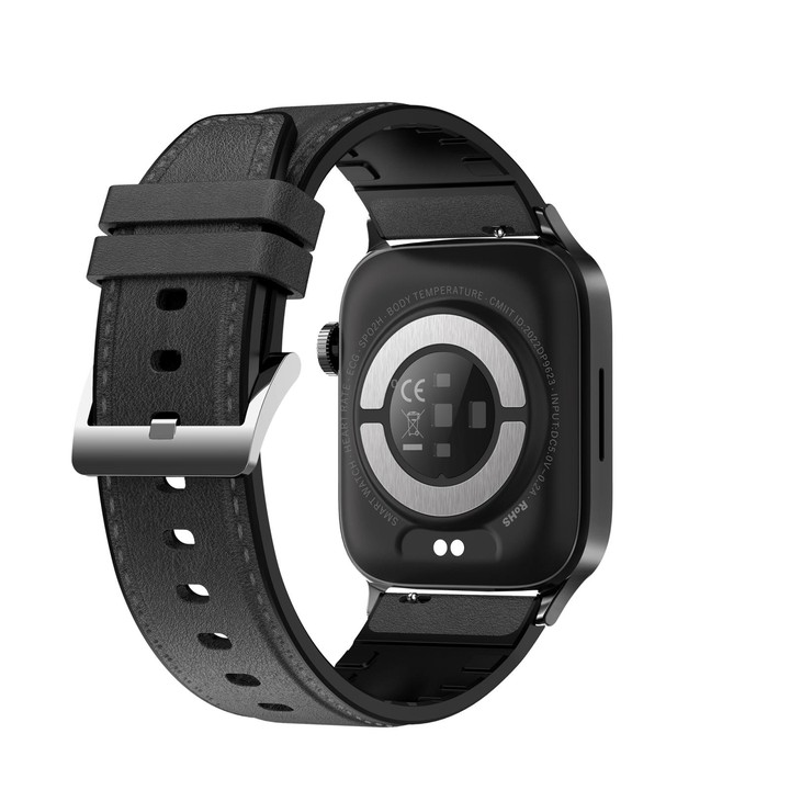 G22 1.85 inch TFT Screen Leather Band Health Smart Watch, Support Bluetooth Call / Plateau Blood Oxygen / Body Temperature / Arr