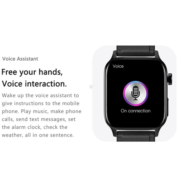 G22 1.85 inch TFT Screen Leather Band Health Smart Watch, Support Bluetooth Call / Plateau Blood Oxygen / Body Temperature / Arr