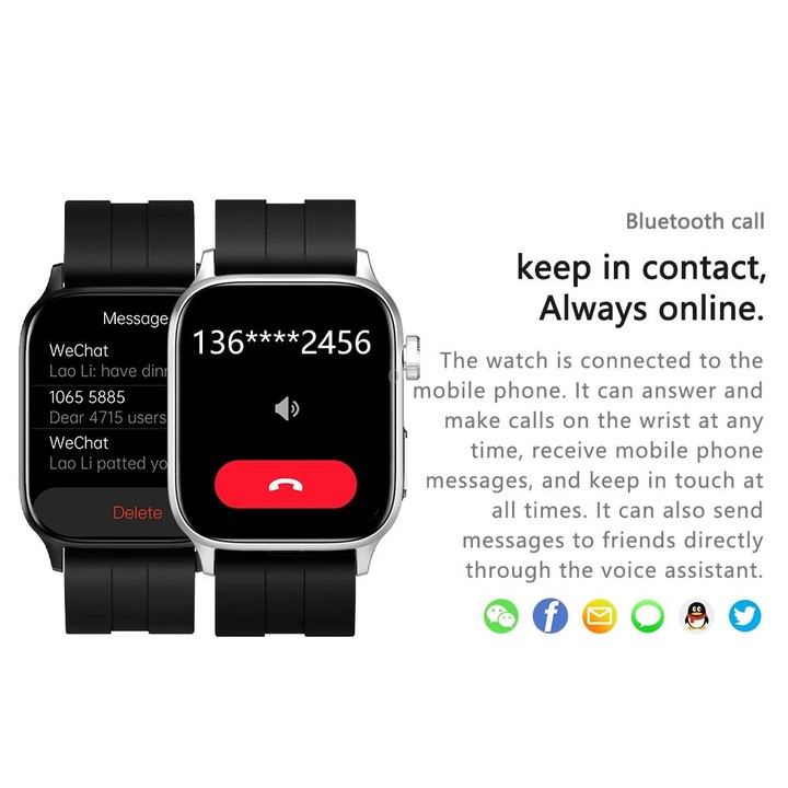 G22 1.85 inch TFT Screen Leather Band Health Smart Watch, Support Bluetooth Call / Plateau Blood Oxygen / Body Temperature / Arr
