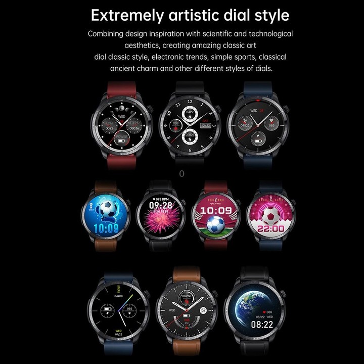 T52 1.39 inch IP67 Waterproof Silicone Band Smart Watch Supports Bluetooth Call / Blood Oxygen / Body Temperature Monitoring(Blu