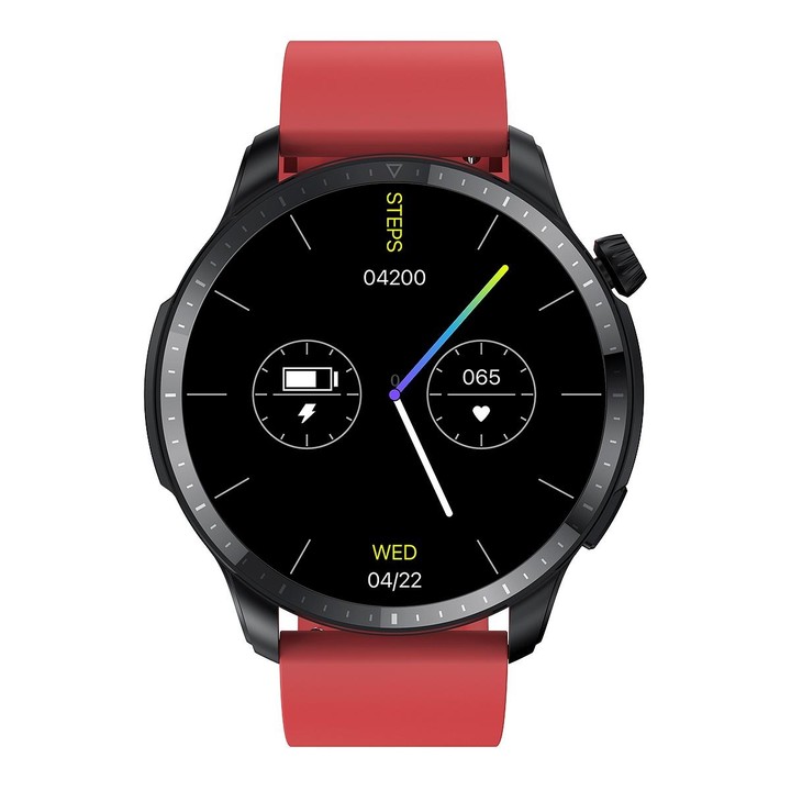 T52 1.39 inch IP67 Waterproof Silicone Band Smart Watch Supports Bluetooth Call / Blood Oxygen / Body Temperature Monitoring(Red