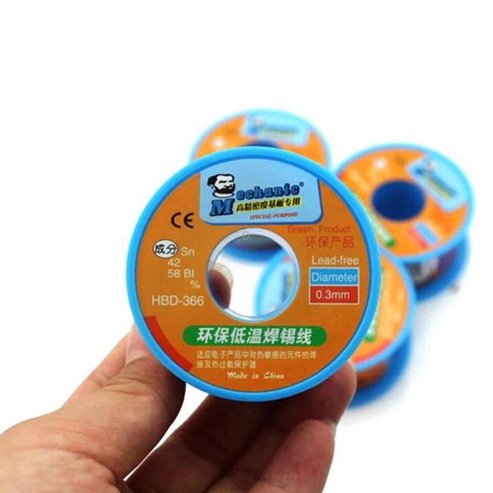 Mechanic HBD-366 40g Tin Solder Wire Lead-Free Solder Melt Rosin Core, Model:0.8mm