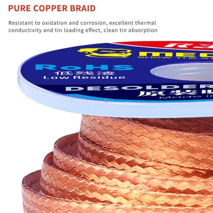 MECHANIC R300 1.5M Suction Tin Wire, Width:1MM