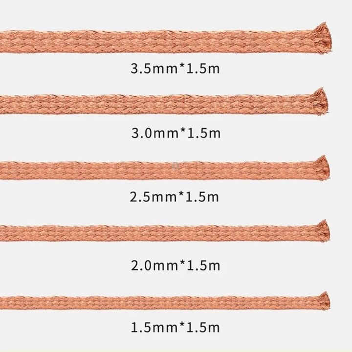 MECHANIC R300 1.5M Suction Tin Wire, Width:2MM