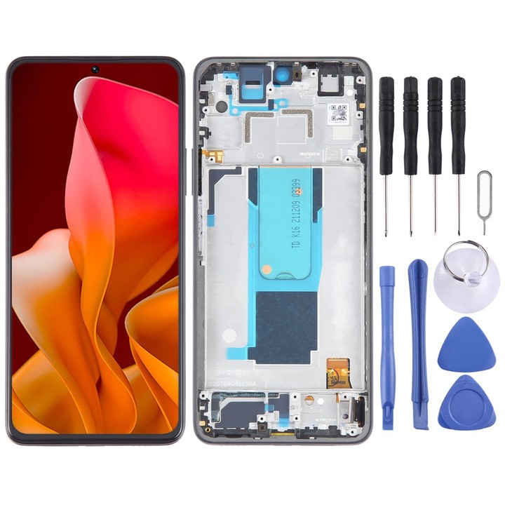 For Xiaomi 11i 5G 2022 LCD Screen Digitizer Full Assembly with Frame(Black)