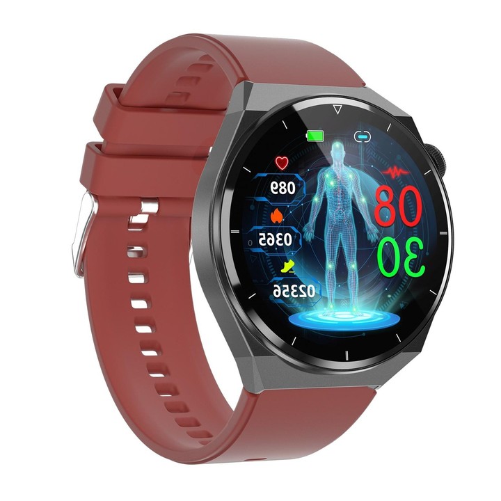 TK20 1.39 inch Silicone Band Smart Watch Supports ECG / Remote Families Care / Body Temperature Monitoring(Red)