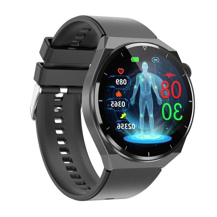 TK20 1.39 inch Silicone Band Smart Watch Supports ECG / Remote Families Care / Body Temperature Monitoring(Black)