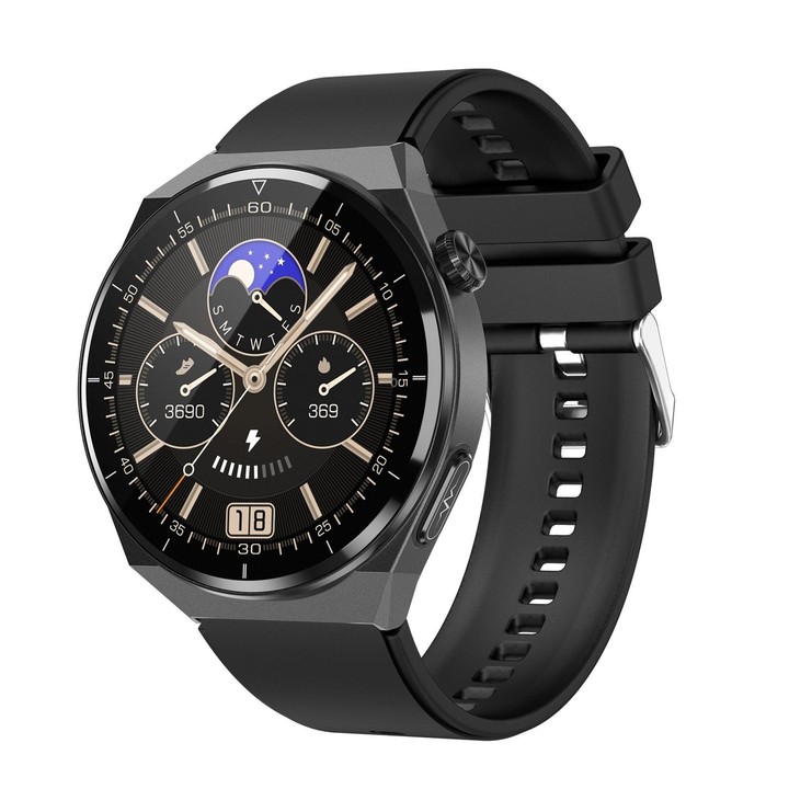 TK20 1.39 inch Silicone Band Smart Watch Supports ECG / Remote Families Care / Body Temperature Monitoring(Black)