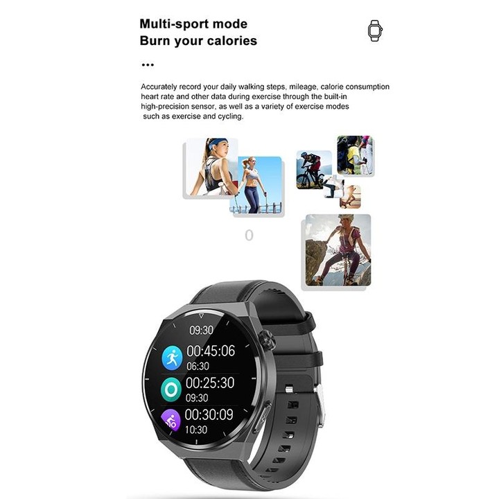 TK20 1.39 inch Silicone Band Smart Watch Supports ECG / Remote Families Care / Body Temperature Monitoring(Blue)