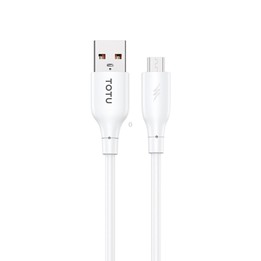 TOTU CB-3 Series USB to Micro USB Fast Charge Data Cable, Length:1m(White)