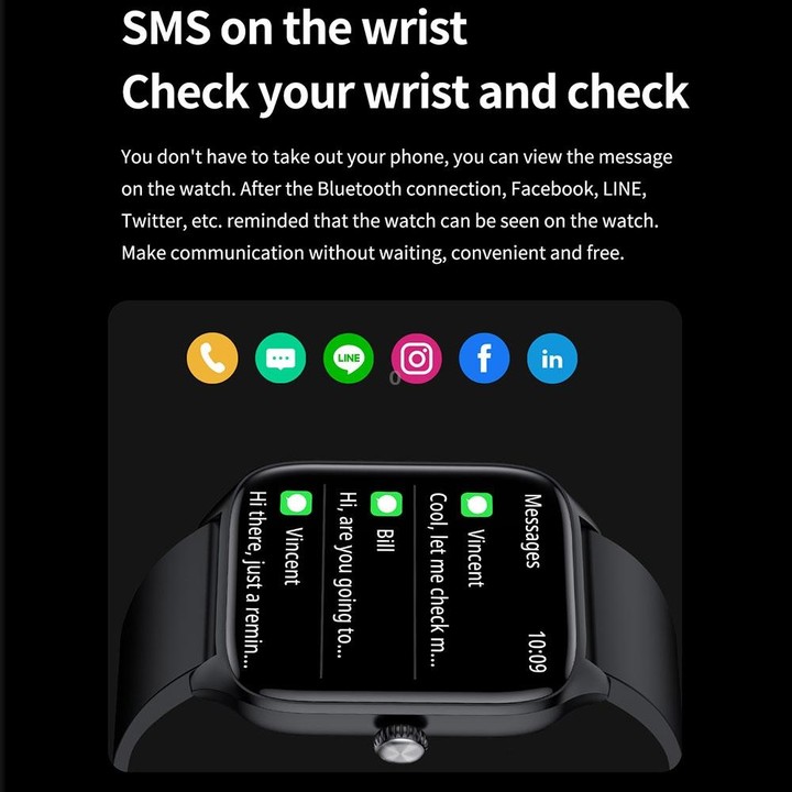 T19 Pro 1.96 inch IP67 Waterproof Silicone Band Smart Watch, Supports Dual-mode Bluetooth Call / Heart Rate Monitoring(Black)