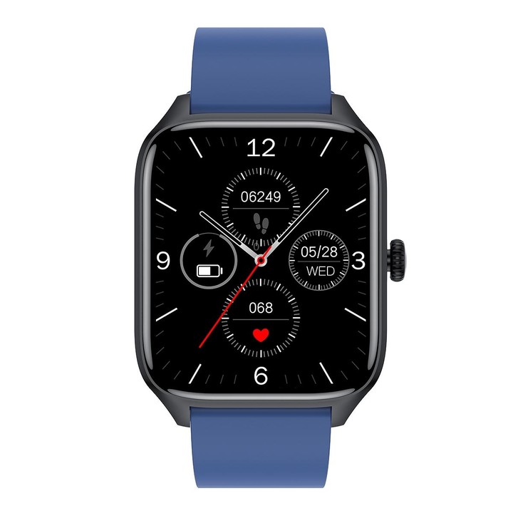 T19 Pro 1.96 inch IP67 Waterproof Silicone Band Smart Watch, Supports Dual-mode Bluetooth Call / Heart Rate Monitoring(Blue)