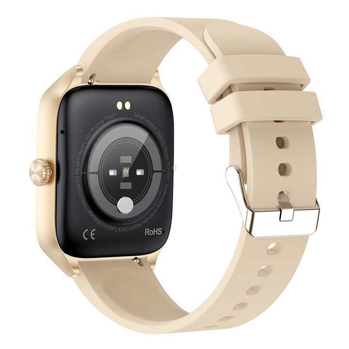 T19 Pro 1.96 inch IP67 Waterproof Silicone Band Smart Watch, Supports Dual-mode Bluetooth Call / Heart Rate Monitoring(Gold)