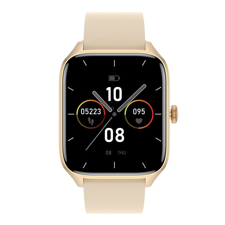 T19 Pro 1.96 inch IP67 Waterproof Silicone Band Smart Watch, Supports Dual-mode Bluetooth Call / Heart Rate Monitoring(Gold)