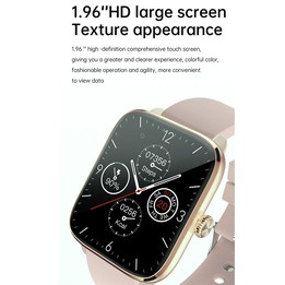T20 1.96 inch IP67 Waterproof Silicone Band Smart Watch, Supports Dual-mode Bluetooth Call / Heart Rate Monitoring(Black)