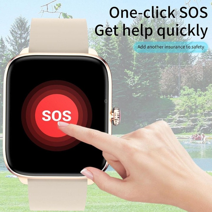 T20 1.96 inch IP67 Waterproof Silicone Band Smart Watch, Supports Dual-mode Bluetooth Call / Heart Rate Monitoring(Black)
