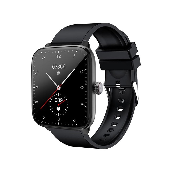 T20 1.96 inch IP67 Waterproof Silicone Band Smart Watch, Supports Dual-mode Bluetooth Call / Heart Rate Monitoring(Black)