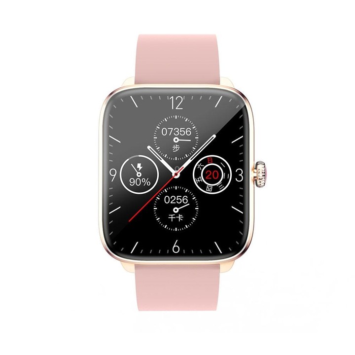 T20 1.96 inch IP67 Waterproof Silicone Band Smart Watch, Supports Dual-mode Bluetooth Call / Heart Rate Monitoring(Pink)