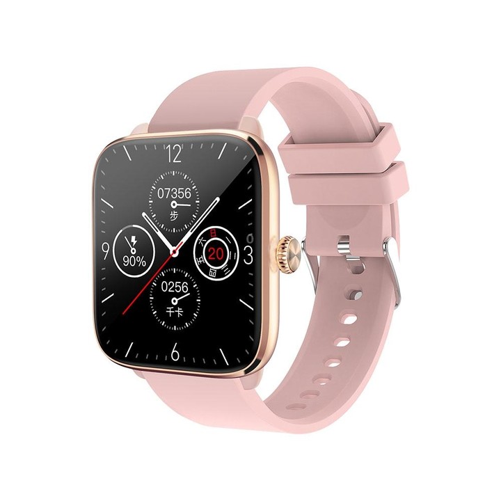 T20 1.96 inch IP67 Waterproof Silicone Band Smart Watch, Supports Dual-mode Bluetooth Call / Heart Rate Monitoring(Pink)