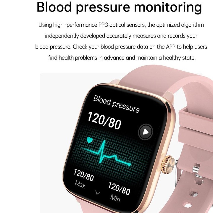 T20 1.96 inch IP67 Waterproof Silicone Band Smart Watch, Supports Dual-mode Bluetooth Call / Heart Rate Monitoring(Pink)