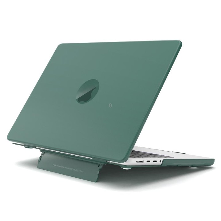 For Macbook Air 13 inch A1932/A2179/A2337 Frosted Translucent Laptop Protective Case(Dark Green)