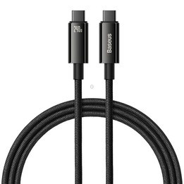 Baseus Tungsten Gold Series 240W Type-C to Type-C Fast Charging Data Cable, Length:1m(Black)