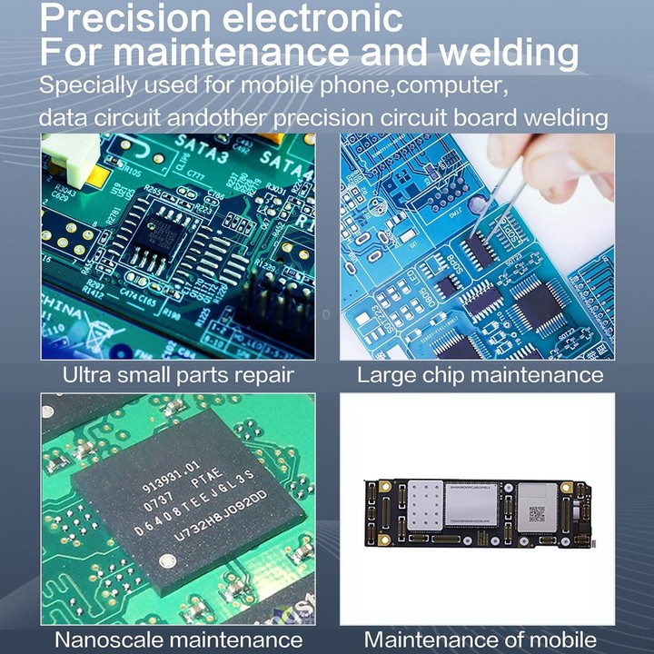 i2C 3SCN Intelligent Double Welding Station with RS300 Base, Style:B Set(US Plug)