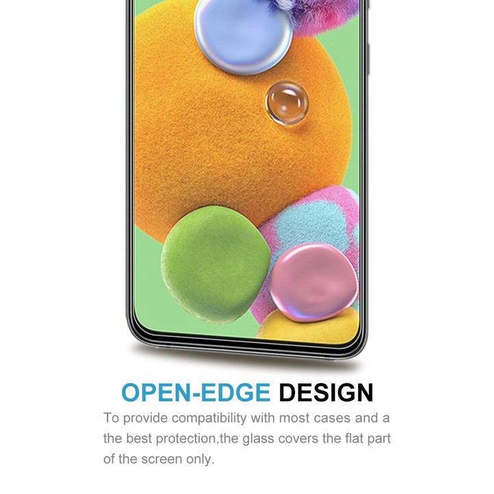 For Samsung Galaxy A90 5G Half-screen Transparent Tempered Glass Film