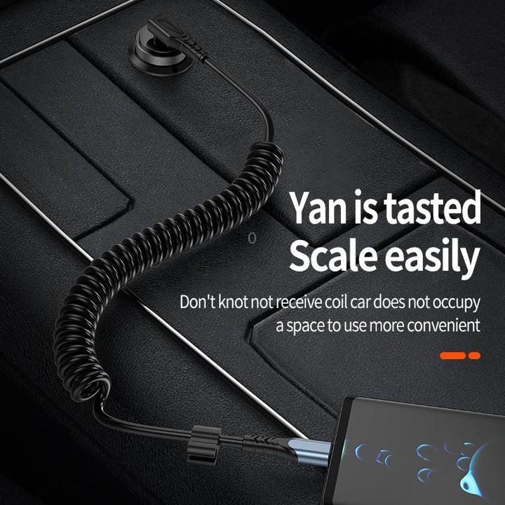 Type-C to Type-C Elbow Spring Charging Data Cable, Length: 1.5m(Black)