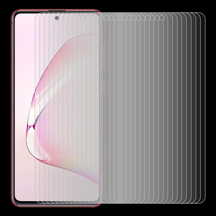 For Samsung Galaxy A81 50 PCS Half-screen Transparent Tempered Glass Film