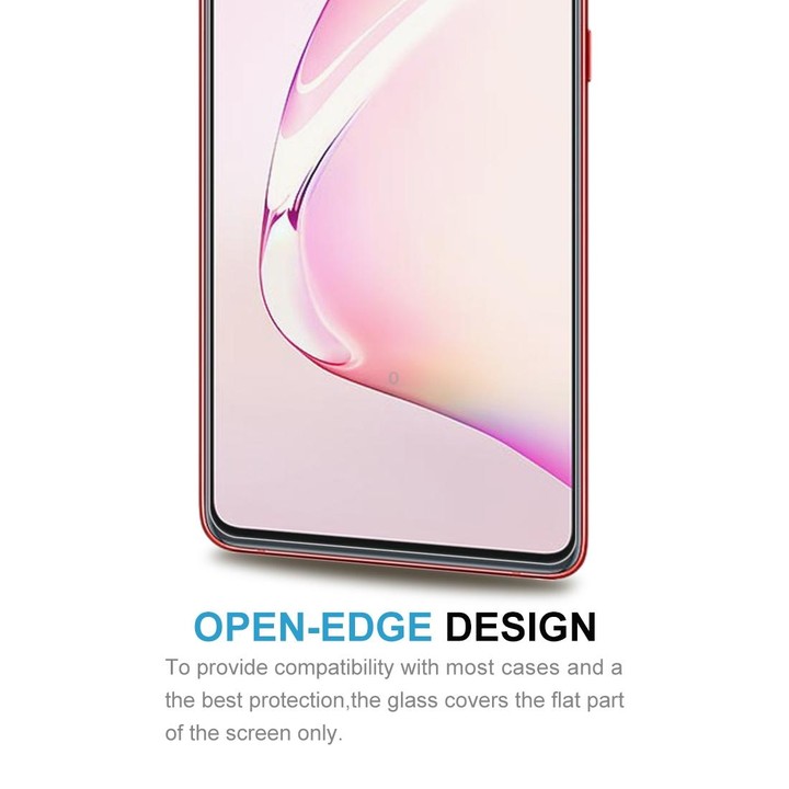For Samsung Galaxy A81 50 PCS Half-screen Transparent Tempered Glass Film