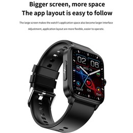 ET540 1.91 inch IP67 Waterproof Silicone Band Smart Watch, Support ECG / Non-invasive Blood Glucose Measurement(Blue)