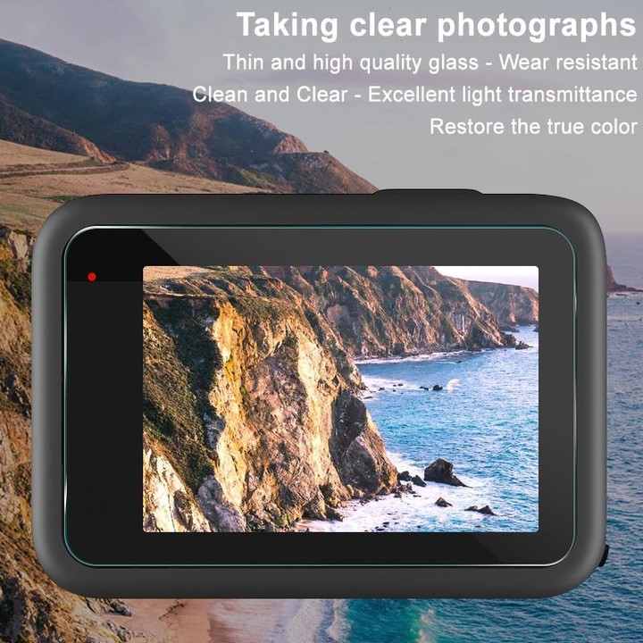 For GoPro HERO11 Black imak Rear Screen + Front Screen + Rear Camera Lens Tempered Glass Film