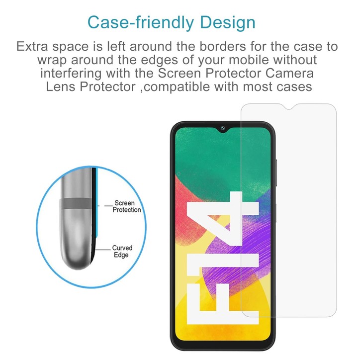 For Samsung Galaxy F14 4G 10pcs 0.26mm 9H 2.5D Tempered Glass Film