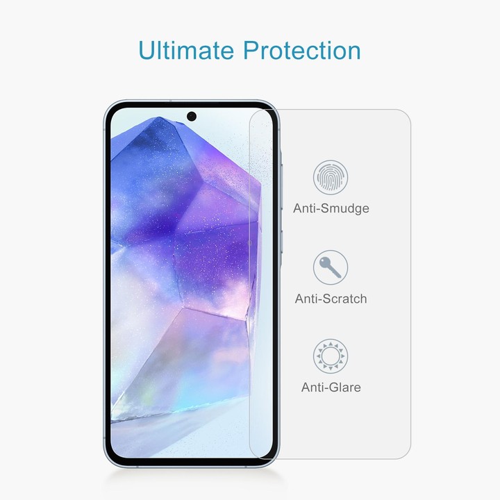 For Samsung Galaxy A55 50pcs 0.26mm 9H 2.5D Tempered Glass Film