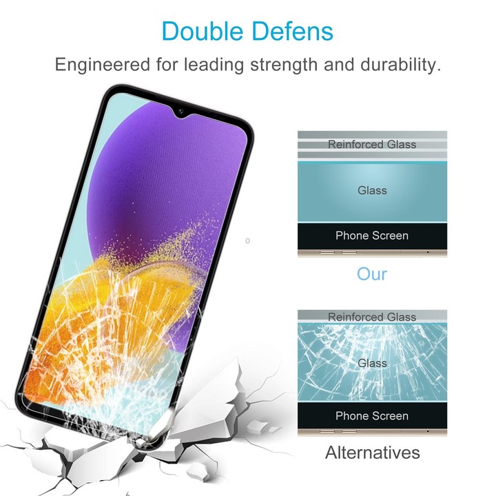 For Samsung Galaxy M44 50pcs 0.26mm 9H 2.5D Tempered Glass Film