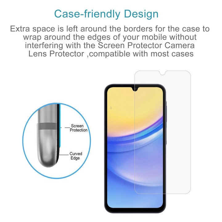 For Samsung Galaxy F15 50pcs 0.26mm 9H 2.5D Tempered Glass Film