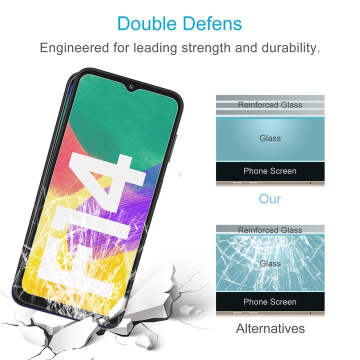 For Samsung Galaxy F14 4G 50pcs 0.26mm 9H 2.5D Tempered Glass Film