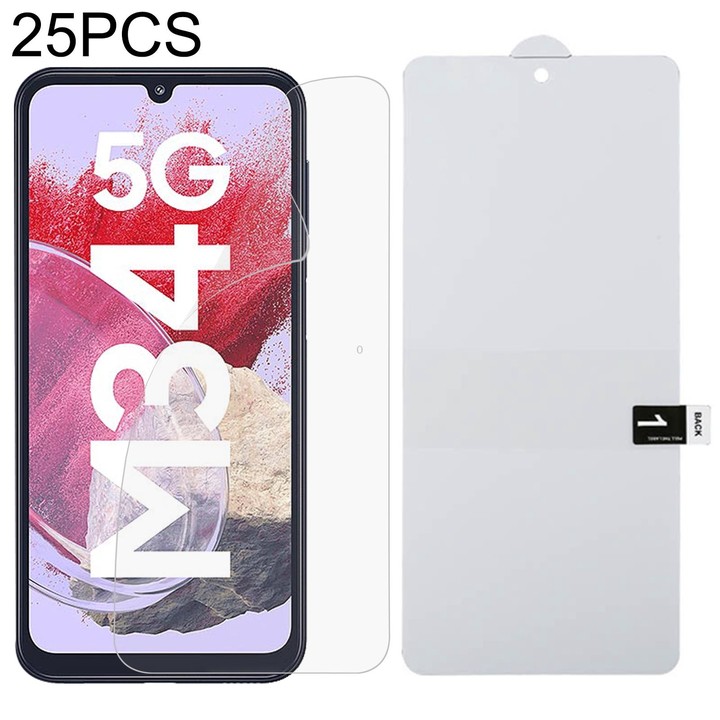 For Samsung Galaxy M34 5G / F34 / A15 25pcs Full Screen Protector Explosion-proof Hydrogel Film