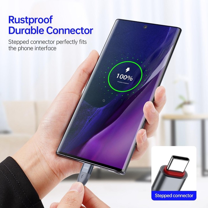 DUZZONA A2 PD 65W USB-C / Type-C to Type-C Fast Charging Data Cable, Length:3m(Grey)