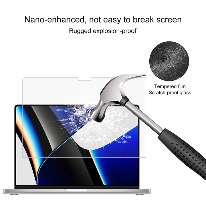 For MacBook Pro 16.2 inch A2485/A2780/M5 2026 25pcs 9H Laptop Screen Explosion-proof Tempered Glass Protective Film