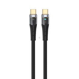 TOTU CB-8-CC 100W USB-C/Type-C to USB-C/Type-C Transparent Braided Data Cable, Length: 1.5m