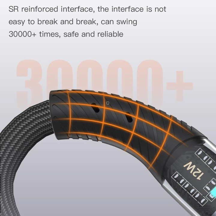 TOTU CB-8-CC 100W USB-C/Type-C to USB-C/Type-C Transparent Braided Data Cable, Length: 1.5m